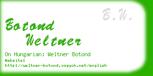 botond weltner business card